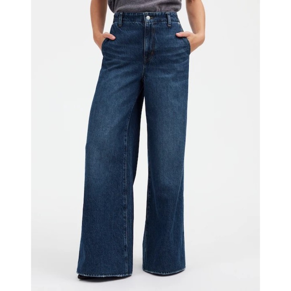 Madewell Wide Sweep Trouser Jeans Indigo Blue 25
